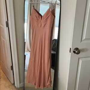 Petal & Pup Blush Spaghetti Strap Midi Dress